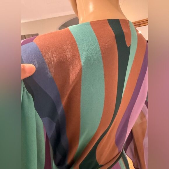 Hutch Multicolor Maxi Geo Wrap Dress - Picture 10 of 11
